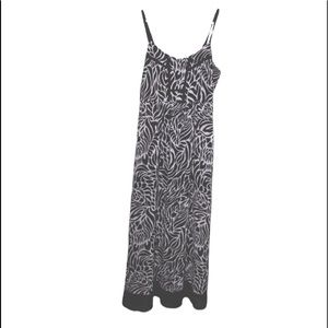 Nicole by Nicole Miller Maxi Dress Sz 6 Black & White
